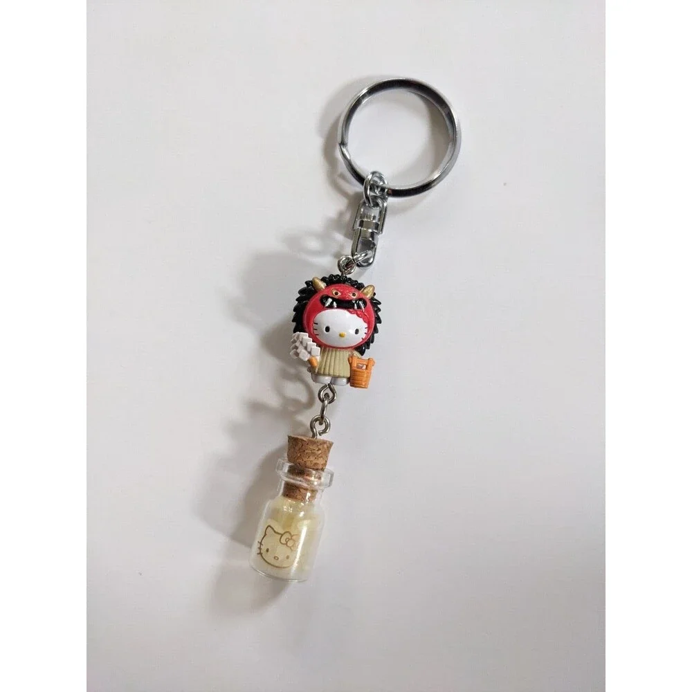 Hello Kitty Gotochi Keychain Charm Akita Namahage Limited Edition Made in Japan‎
